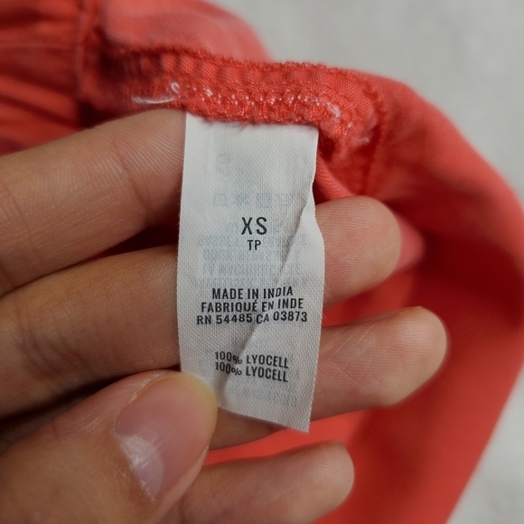 Aerie Coral Pink Paperbag Tie Waist Utility Camp Shorts - Picture 8 of 10